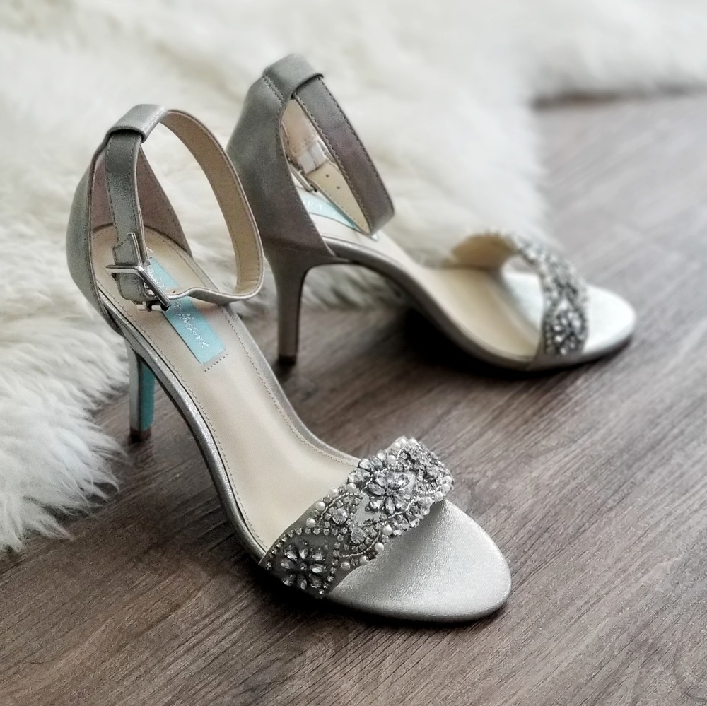 Crystal embellished heels